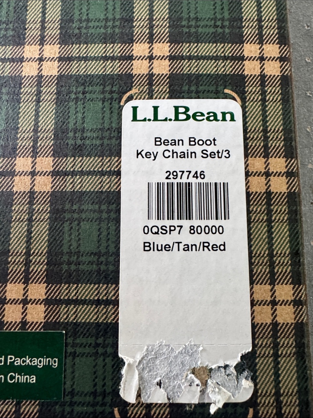 Vtg. L.L Bean Set of 3 Boot Bag Charms/Keychains NIB - Picture 2 of 3